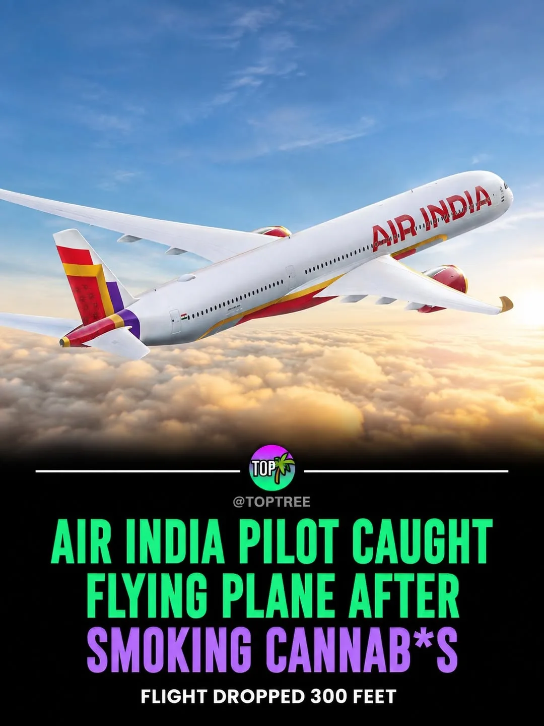 Air India pilot caught flying plane after smoking cannab*s