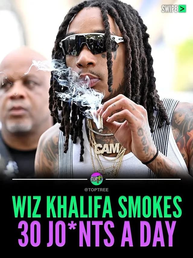 Wiz Khalifa smokes 30 j*ints a day