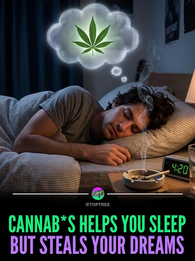 Cannab*s helps you sleep but steals your dreams